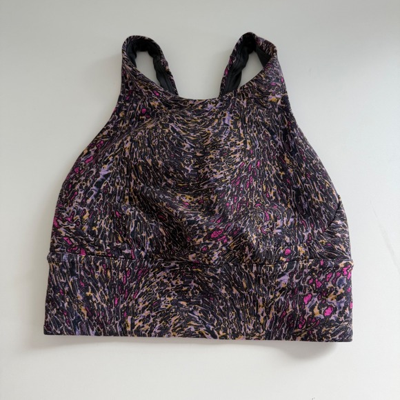 lululemon athletica Other - Lululemon‎ Wunder Train Long Line Sports Bra Topography Multi Women's 4 active